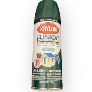 Krylon Fusion Plastic Gloss 2324 Hunter Green Spray Paint Metal Wood Wicker